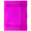 Karton PP Műanyag gumis mappa A/4, neocolori, rózsaszín