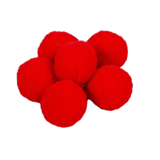  Kashmir golyó 2cm piros 100db-os csomag dekorációs kellék