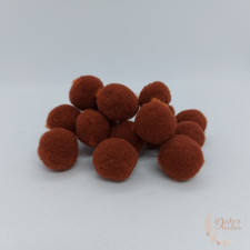  Kasmír golyó barna - 2 cm dekorációs kellék