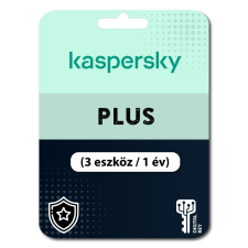 Kaspersky Plus (3 eszköz/ 1 év) (Elektronikus licenc) karbantartó program
