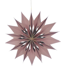  Kassia felakasztható dísz fáradt rózsaszín hópehely 40 cm karácsonyi dekoráció