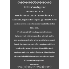  Kata tájékoztató tábla! információs tábla, állvány