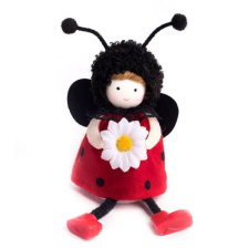  Katicalány figura - ülő logólábú - 16 cm mágneses építőjáték