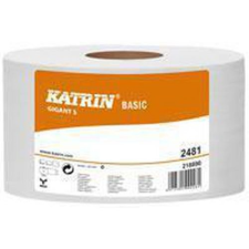 Katrin Basic Gigant S WC-papír 1 rétegű, 18 cm, 160 m, 68% fehér, 12 tekercs higiéniai papíráru