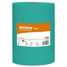 Katrin Basic S papír kéztörlők 1 rétegű, 60 m, zöld, 12 db higiéniai papíráru