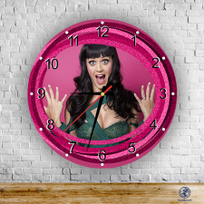 Katy Perry - Funny kör alakú üveg falióra falióra