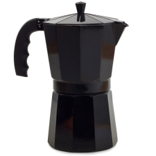  Kávéfőző 12 adagos 600ml alumínium Fekete kávéfőző