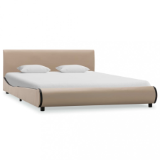  Kávészínű műbőr ágykeret 140 x 200 cm ágy és ágykellék