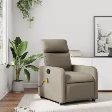  Kávészínű műbőr dönthető masszázsfotel masszázsfotel