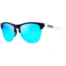 KDEAM Borger 2 napszemüveg, White & Black / Blue