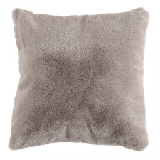 kdeco Heaven párna, pihe-puha, hosszú szálú, taupe, 48x48cm lakástextília