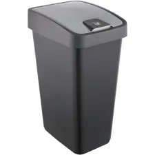 KEEEPER Keeeper Szemetes billenős 45L 40x30x61,5cm Magne Grafit/Szürke konyhai eszköz