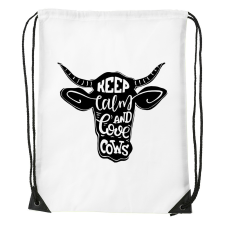  Keep calm and love cows - Sport táska Kék egyedi ajándék