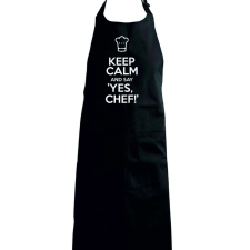 Keep calm and say Yes, Chef! kötény - egyedi mintás, több színben ajándéktárgy