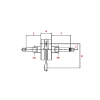 KEEWAY Vieste 125 E5 2021-2022 Zahara 125 E5 2021-2022 főtengely Keeway  Motor alkatrészek Főtengelyek és főtengely csapágyak Főtengelyek