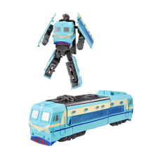 Kék átalakítható fémrobot mozdony játékfigura
