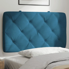  kék bársony fejtámla párna 90 cm lakástextília