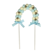  Kék-fehér boltív pompom dísz sütés és főzés