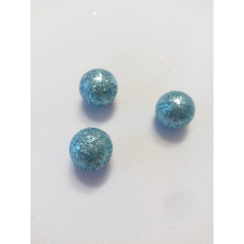  Kék lurexes hungarocell gömb dekorálható tárgy