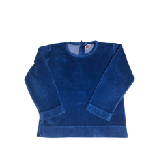  Kék plüss pulóver 86-92cm
