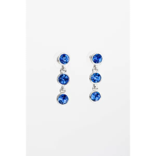  Kék Swarovski® Köves Nikkelmentes Fémből Készült Női Lógós Fülbevaló fülbevaló