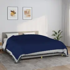  Kék szövet súlyozott takaró 235 x 290 cm 11 kg lakástextília