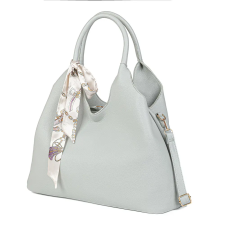  Kékesszürke Műbőr Női Válltáska Mintás Kendővel kézitáska és bőrönd