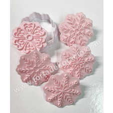  Keksz és sütemény kiszúró - hópelyhek 6 db-os sütés és főzés