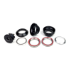 KENLI City 1 1/8 colos (28,6 mm) külső csészés A-head kormánycsapágy, ipari csapágyas, alu csészés, fekete