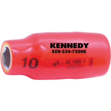 Kennedy Kennedy dugókulcs 1/2" 6 szög 10mm szigetelt 1000V dugókulcs