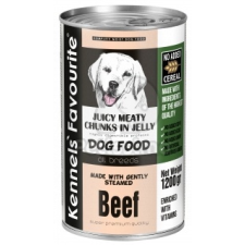 Kennels Favorite Kennels' Favourite with Beef / Marha 6 x 1200 g kutyaeledel