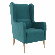  Kényelmes fotel, türkíz/bükk, BREDLY bútor