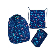  Kényelmes szett iskolás gyermeknek Dinoszaurusz (ergonomikus hátizsák, tolltartó, tasak) tolltartó