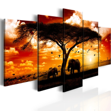 Kép - Flock madarak egész szavanna 200x100 grafika, keretezett kép