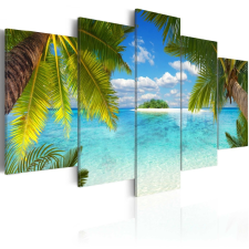  Kép - Paradise island 100x50 grafika, keretezett kép