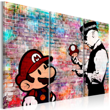 Kép - Rainbow Brick (Banksy) 120x80 grafika, keretezett kép
