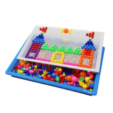  Képes rakosgatós puzzle gombostűkkel, 296 db kreatív és készségfejlesztő