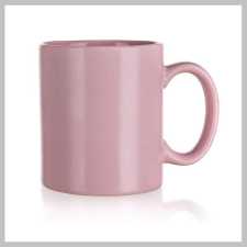  Kerámia bögre MAT 350ml, világos rózsaszín 60210311 bögrék, csészék