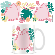  Kerámia bögre Pusheen trópusi motívummal babaétkészlet
