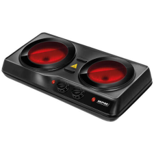  Kerámia főzőlap 2000W dupla fekete főzőlap