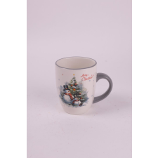 Kerámia karácsonyi bögre hóember karácsonyfával 300ml bögrék, csészék