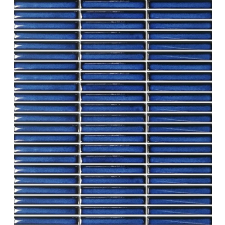 Kerámia mozaik Premium Mosaic Kit Kat deep blue 28x31 cm fényes MOSKK3DBL csempe