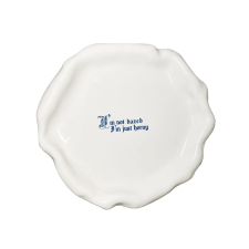  Kerámia tányér, Incartato Ceramics, Dazed, The Issues Collection, Ø 28 cm, fehér tányér és evőeszköz