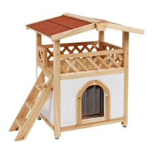  Kerbl Cat House Thermo Tyrol Alpin Szintes Cicaház 88X57X77Cm (82660) szállítóbox, fekhely macskáknak