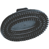 Kerbl ovális lóvakaró kézpánttal (150 x 105 mm | Fekete)