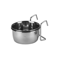Kerbl rozsdamentes etetőtál tartóval, 300 ml, 9,5 cm kutyatál