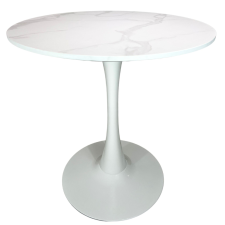  Kerek étkezőasztal Beluga Ø70 - Márvány dekor bútor
