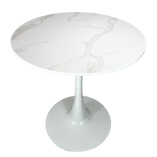  Kerek étkezőasztal Beluga Ø80 - Márvány dekor bútor