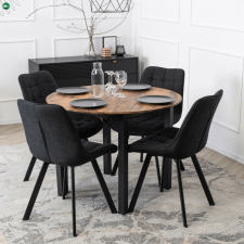  Kerek Étkezőasztal Rusztikus Tölgy Színben. TEO 100 cm bútor