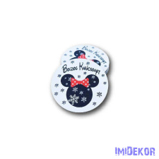  Kerek karácsonyi 7cm 5db/csomag - Minnie dekorációs kellék